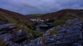 Sunset on Boscastle Harbour, Cornwall, UK