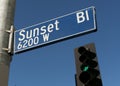 Sunset Boulevard Royalty Free Stock Photo