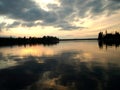 Sunset in boundary waters