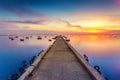 Sunset on the bridge