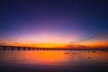 Sunset and bridge