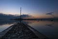 Sunset in Brittany Morbihan, France. Royalty Free Stock Photo