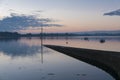 Sunset in Brittany Morbihan, France.