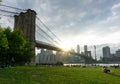 Sunset in Brooklyn Bridge from Ferry Park