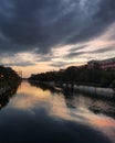 Bucharest sunset Royalty Free Stock Photo