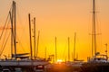 Sunset at Bucklands Beach in New Zealand Royalty Free Stock Photo