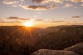 Sunset Bursts Over Black Canyon of the Gunnison