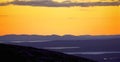 Sunset from Cadillac Mountain Royalty Free Stock Photo