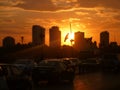 Sunset in cairo Royalty Free Stock Photo