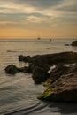 Sunset Cala in Es Tancats. Minorca. Spain