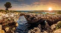 Sunset in Cala Varques, Mallorca Island in Spain