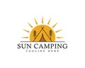 Sun Camping Creative Logo Design