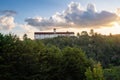 Sunset at Campos do Jordao view from Elephant Hill Morro do Elefante - Campos do Jordao, Sao Paulo, Brazil Royalty Free Stock Photo