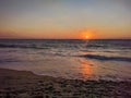 Sunset at Candolim Beach Goa Royalty Free Stock Photo
