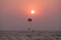 Sunset at Candolim Beach, Goa, India Royalty Free Stock Photo