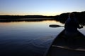 Sunset and canoe trip