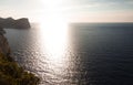 Sunset on Cap de Formentor - beautiful coast of Majorca, Spain - Europe. Royalty Free Stock Photo