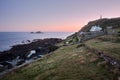 Sunset at Cape Cornwall Cornwall Royalty Free Stock Photo