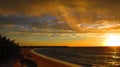 Sunset at Cape Range National Park, Western Australia Royalty Free Stock Photo