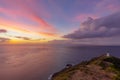 Sunset at Cape Reinga - New Zealand Royalty Free Stock Photo