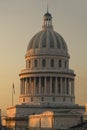 Sunset on the Capitolio, the Cuban capitol building in Havana, Cuba