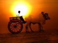 Sunset Cart Royalty Free Stock Photo