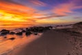 Sunset at Casperson Beach Royalty Free Stock Photo