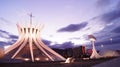 Sunset at Catedral Metropolitana in BrasÃÂ­lia