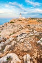 Sunset in Cavalleria Lighthouse on Minorca Island, Spain