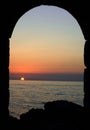 Sunset in cefalu Royalty Free Stock Photo