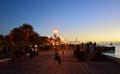 Sunset Celebration at Mallory Square, Key West on the Florida Keys Royalty Free Stock Photo