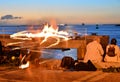 Sunset Celebration at Mallory Square, Key West on the Florida Keys Royalty Free Stock Photo