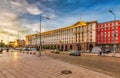 Sunset in the center of Sofia Royalty Free Stock Photo