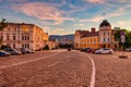 Sunset in the center of Sofia Royalty Free Stock Photo