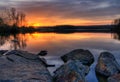Sunset on Chambers Lake