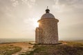 Sunset with chapel near Velke Bilovice