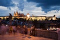 Sunset on Charles bridge