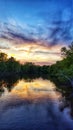 Sunset in Charles river.