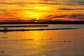 Sunset on the Chesapeake Bay Maryland Royalty Free Stock Photo