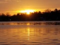Sunset, chesapeake, reflection, beautiful, serene