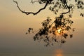 Sunset from chuvara kovalam Royalty Free Stock Photo