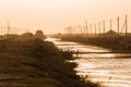 Sunset in the Chyornye Zemli Black Lands Nature Reserve