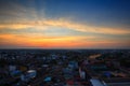 Sunset at city of Phitsanulok, Thailand