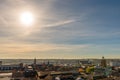 Sunset Cityscape of Northampton UK Royalty Free Stock Photo