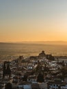 Sunset cityscape over Granada, Andalusia, Spain, in the old Albaicin district