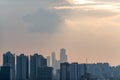 Sunset Cityscape view of Seoul capital of South Korea