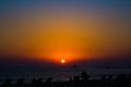 Sunset at Cleopatra beach in Alanya.