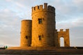 Sunset Cliffs of Moher and OBriens Tower Ireland Royalty Free Stock Photo