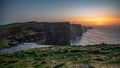 Sunset at Cliffs of Moher