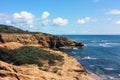 Sunset Cliffs at Natural Park, San Diego, California Royalty Free Stock Photo